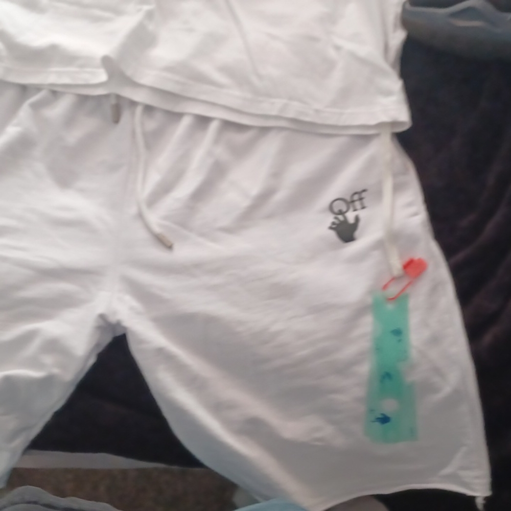 COPY - Off white  2 peice short set and  brand  new  off white socks with  tags…